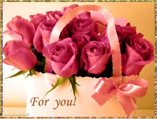 Картинка Красивый букет роз для тебя из коллекции Картинки анимация Цветы
