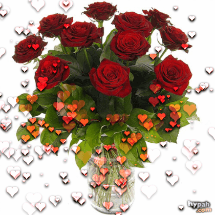 Красные розы в вазе - Цветы красивые