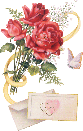 Розы и письмо.Цветы