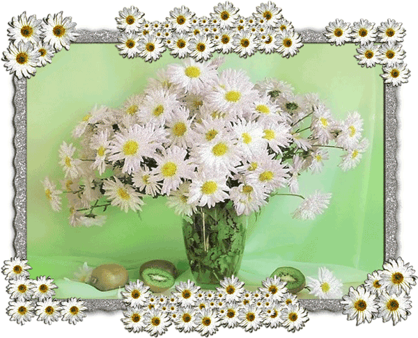 Картинка Букет ромашек из коллекции Картинки анимация Цветы