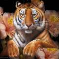 Тигр нарисованный