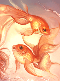 Картинка Рыбы золотые из коллекции Картинки анимация Животные