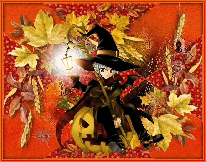Картинка Анимэ Хэллоуин из коллекции Картинки анимация Аниме