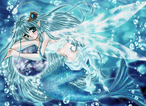 Картинка Аниме красивая русалка из коллекции Картинки анимация Аниме