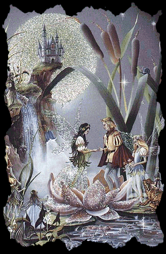 Картинка Дюймовочка с принцем из коллекции Картинки анимация Мультяшки детям