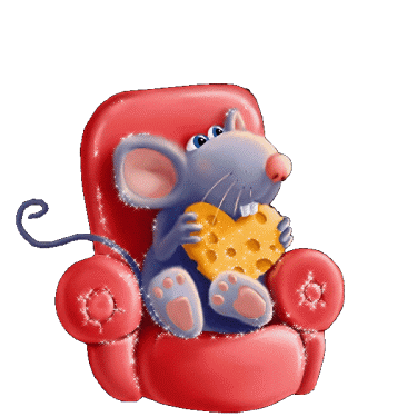 Картинка Крыса с сыром из коллекции Картинки анимация Мультяшки детям