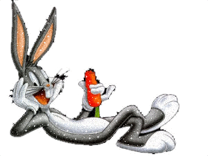 Картинка Весёлый кролик с морковкой из коллекции Картинки анимация Мультяшки детям