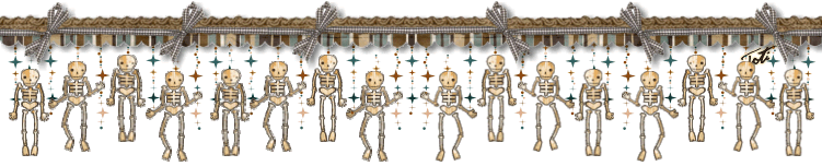Картинка Скелеты из коллекции Картинки анимация Разделители и линеечки