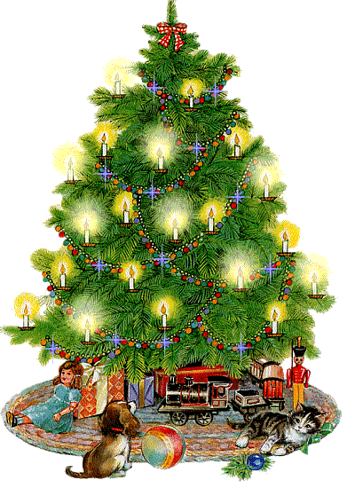 Картинка Новогодняя ёлка из коллекции Картинки анимация Новый год и Рождество 2024