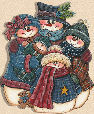 Картинка Снеговики из коллекции Картинки анимация Новый год и Рождество 2024