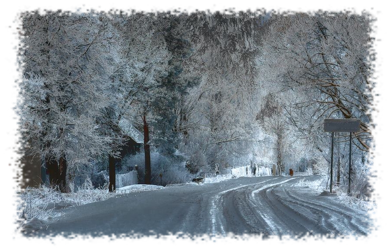 Картинка Зимняя дорога из коллекции Обои для рабочего стола Природа