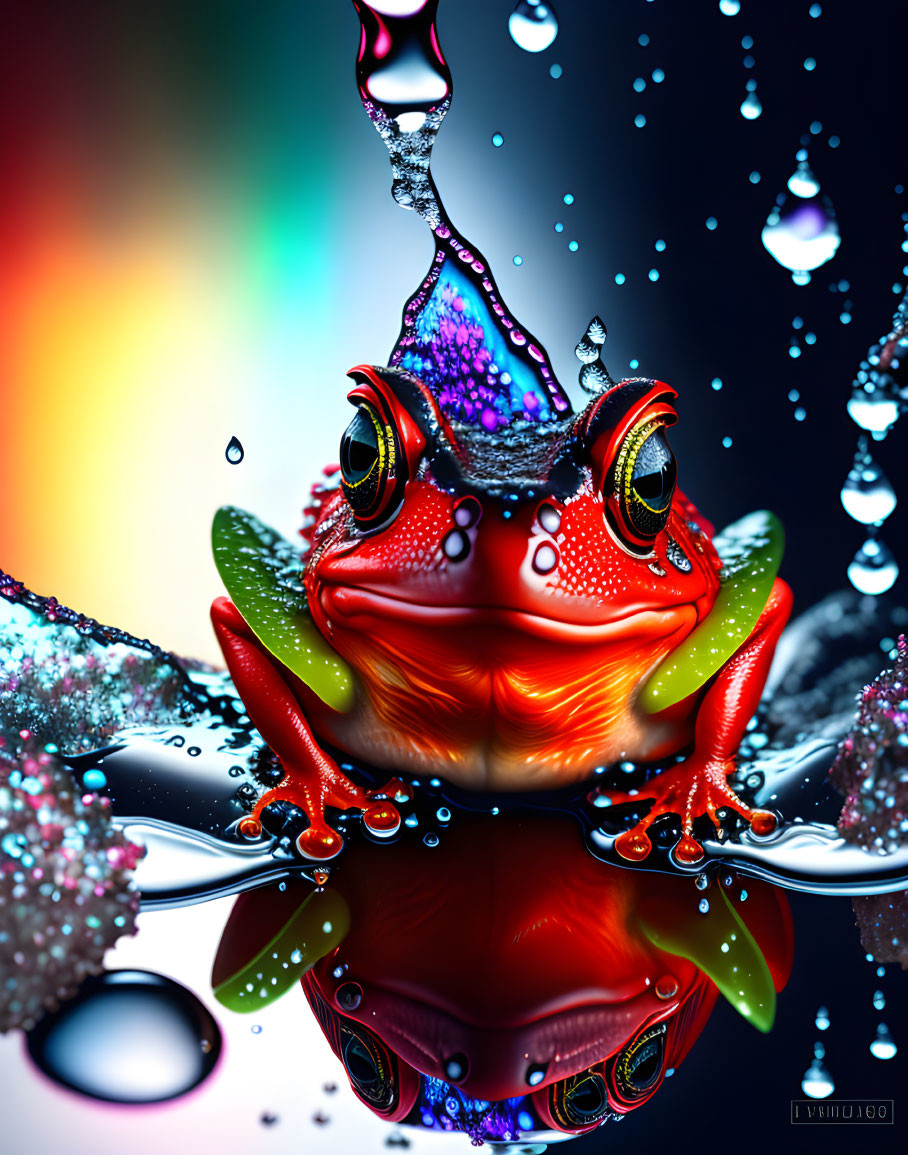 Картинка Красная лягушка из коллекции Обои для рабочего стола Животный мир