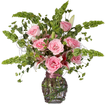 Картинка Ваза с розами из коллекции Обои для рабочего стола Цветы
