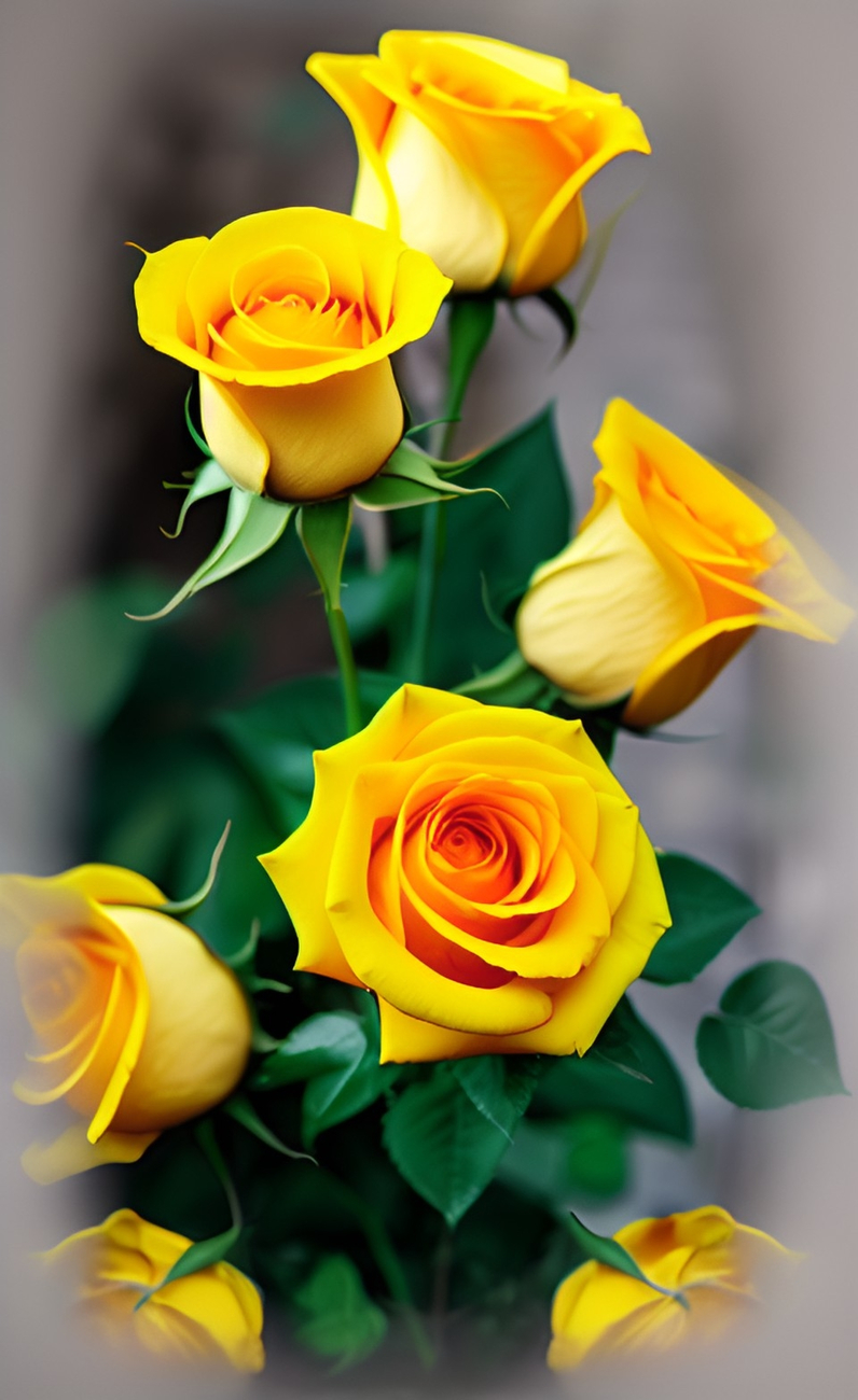 Желтые розы.Цветы