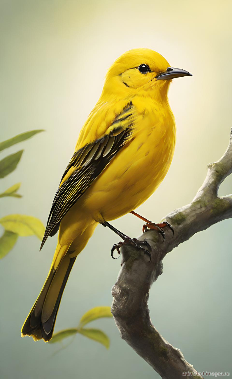 Картинка Желтая птичка из коллекции Обои для рабочего стола Птицы