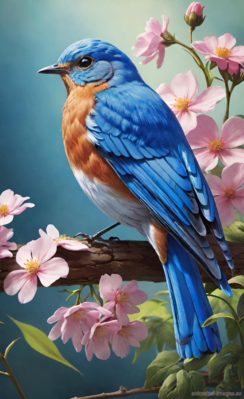 Картинка Красивая птица на ветке из коллекции Обои для рабочего стола Птицы