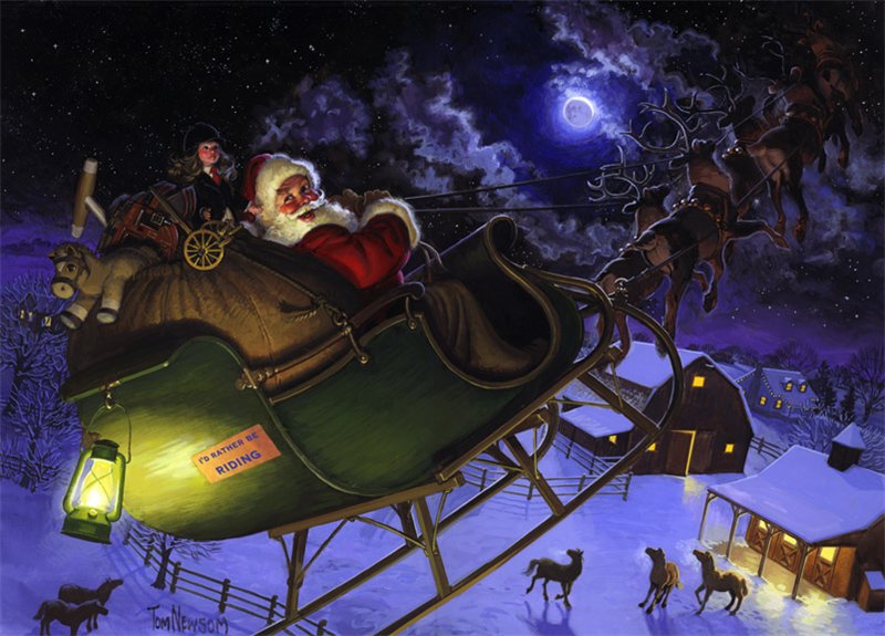 Картинка Санта Клаус из коллекции Обои для рабочего стола Новогодние обои