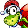 Картинка Новогодняя змея из коллекции Картинки анимация Маленькие картинки