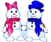 Картинка Снеговики из коллекции Картинки анимация Маленькие картинки