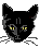 Картинка Черный кот из коллекции Картинки анимация Маленькие картинки
