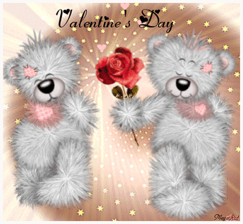 Картинка Валентинка с мишками из коллекции Картинки анимация Сердечки и Валентинки