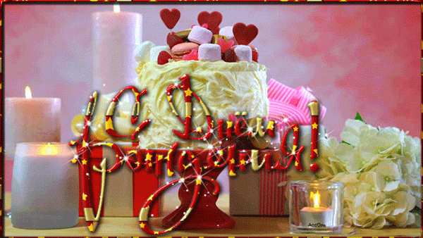Картинка С днем рождения! Тортик и свечи из коллекции Открытки поздравления С днем рождения