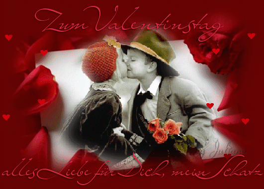 Картинка Валентинка в анимации из коллекции Открытки поздравления День Святого Валентина