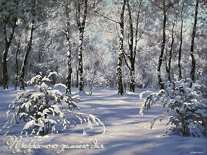 Картинка Прекрасного зимнего дня! из коллекции Картинки с надписями Добрый день