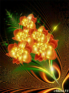 Картинка Мерцающие цветы из коллекции Анимация на телефон Цветы анимашки