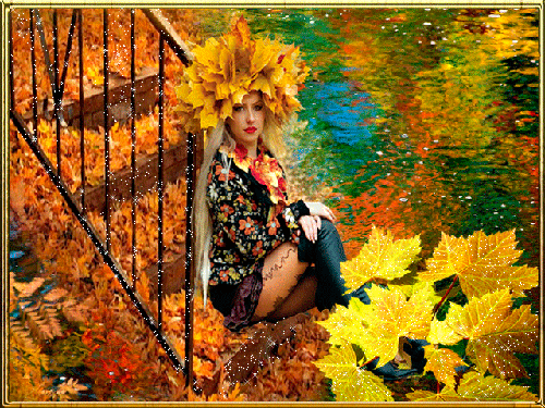 Картинка Красавица Осень из коллекции Картинки анимация Природа