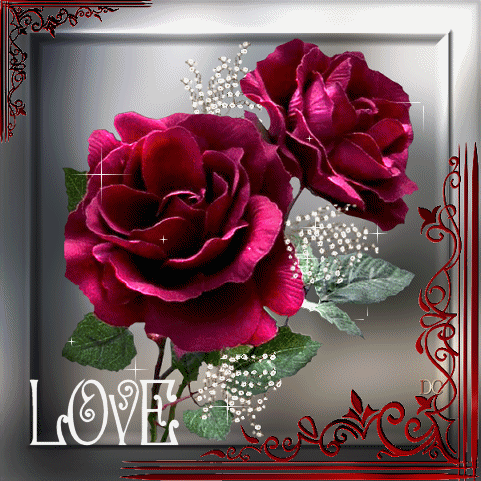 Картинка Розы с любовью из коллекции Картинки анимация Цветы