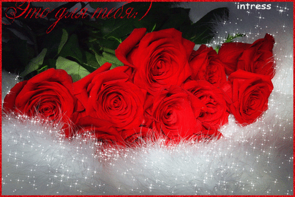 Картинка Букет роз из коллекции Картинки анимация Цветы красивые