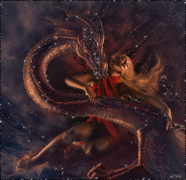 Девушка и дракон фентези - Фэнтези и сказка