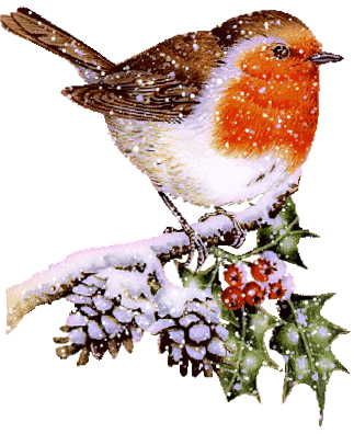 Снегирь - Птицы анимированные