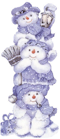 Картинка Снеговики из коллекции Картинки анимация Новый год и Рождество 2023