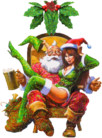 Картинка Санта Клаус из коллекции Картинки анимация Новый год и Рождество 2023