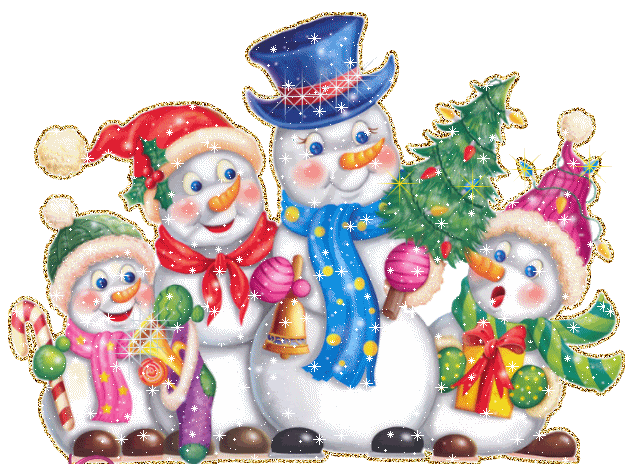 Картинка Снеговики из коллекции Картинки анимация Новый год и Рождество 2024
