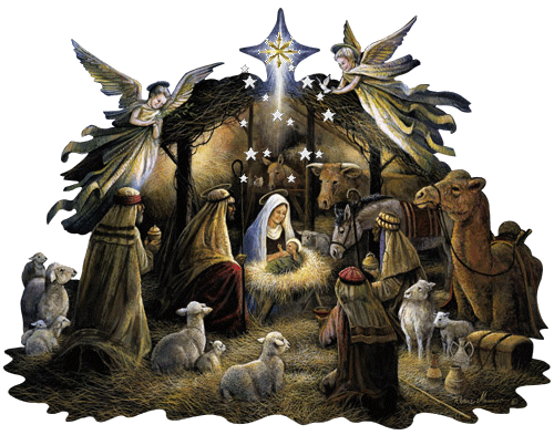 Картинка С Христовым Рождеством! из коллекции Картинки анимация Новый год и Рождество 2024