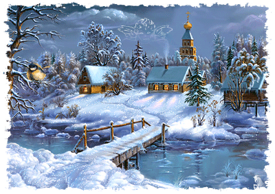 Картинка Зима анимация из коллекции Картинки анимация Новый год и Рождество 2024