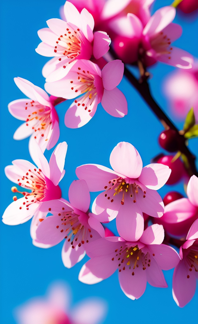 Картинка Цветущая вишня из коллекции Обои для рабочего стола Цветы