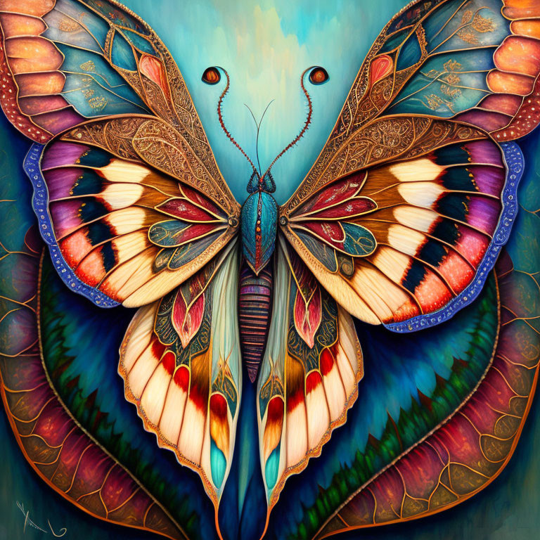Красочная бабочка - Насекомые