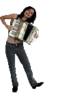 Картинка Девушка с аккордеоном из коллекции Картинки анимация Маленькие картинки