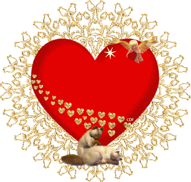 Картинка Блестящая валентинка из коллекции Картинки анимация Сердечки и Валентинки
