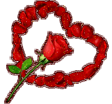 Картинка Роза в сердце из коллекции Картинки анимация Сердечки и Валентинки