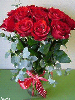 Картинка Букет прекрасных роз из коллекции Анимация на телефон Розы