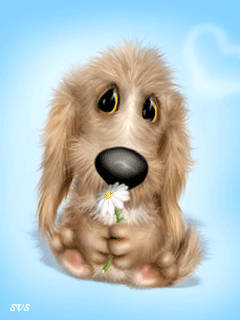Картинка Собака анимированная из коллекции Анимация на телефон Животные