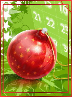 Картинка Ёлочный шарик на телефон из коллекции Анимация на телефон Новогодние картинки